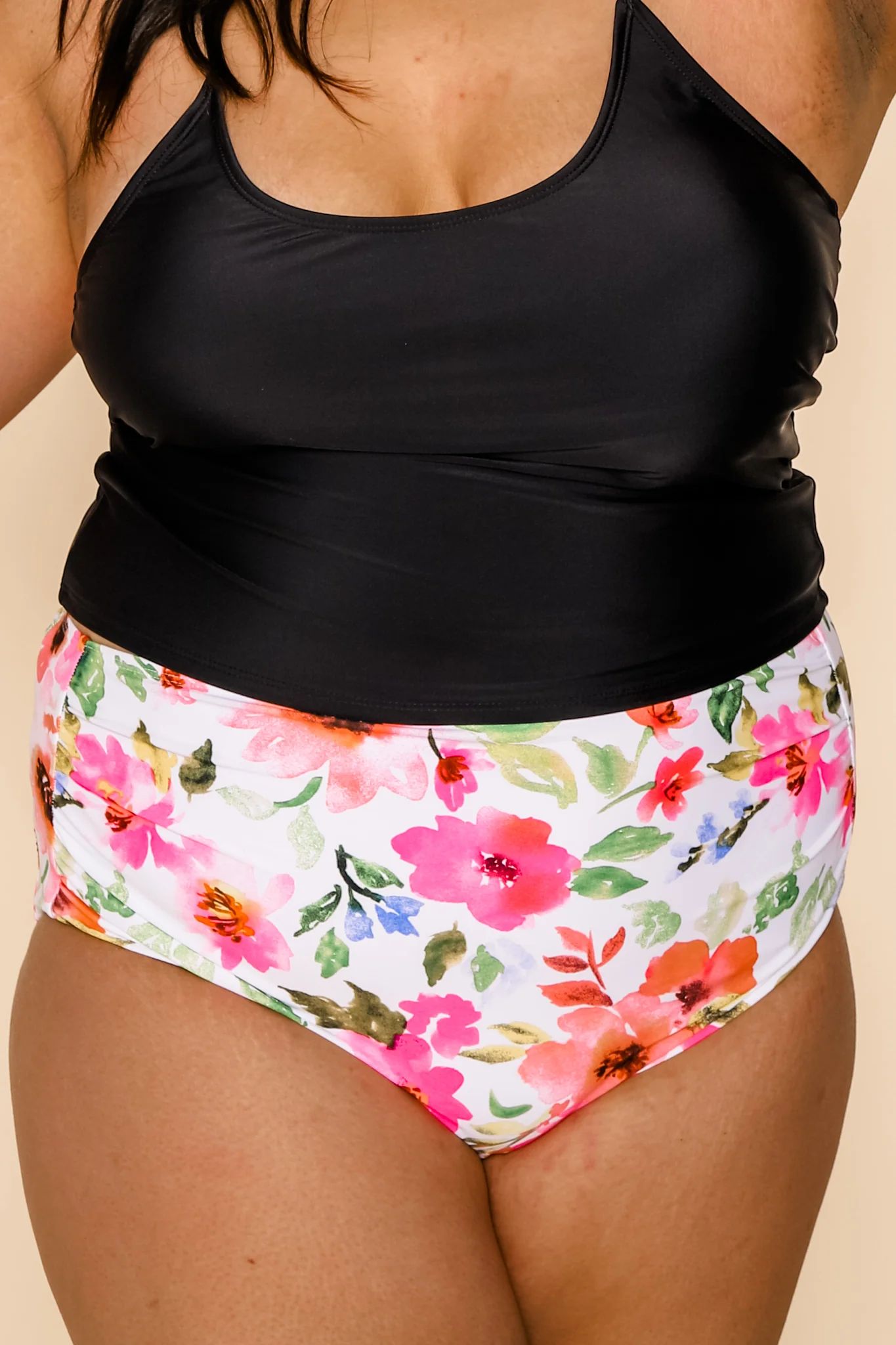 Barefoot Bottom | Pink Floral | Coral Reef Swim