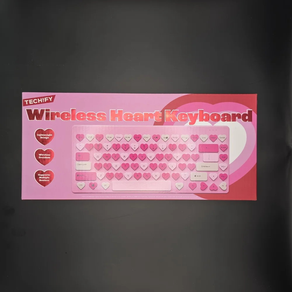 Wireless Heart Keyboard - Pink | Poshmark