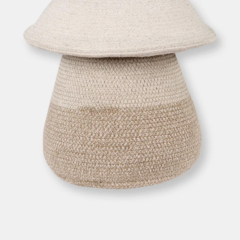 Lorena Canals Mini Mushroom Basket, Natural/Ivory - OS - Brown - M | Verishop