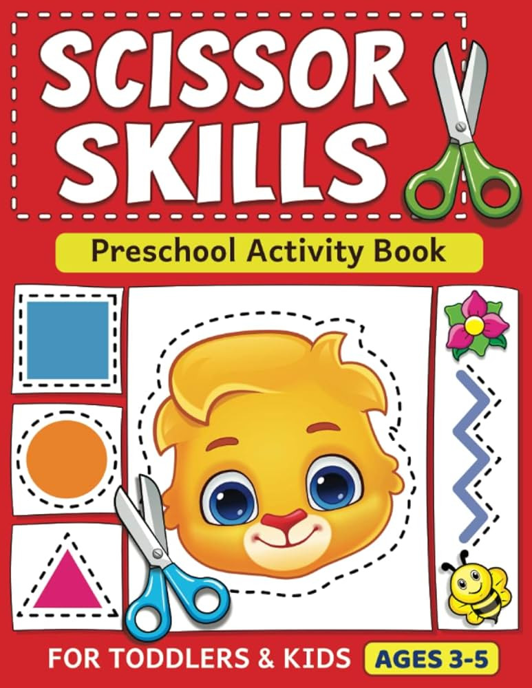 Scissor Skills Preschool Activity Book: Learn to Cut Lines, Shapes, Fruits, Animals | Fun Cutting... | Amazon (US)