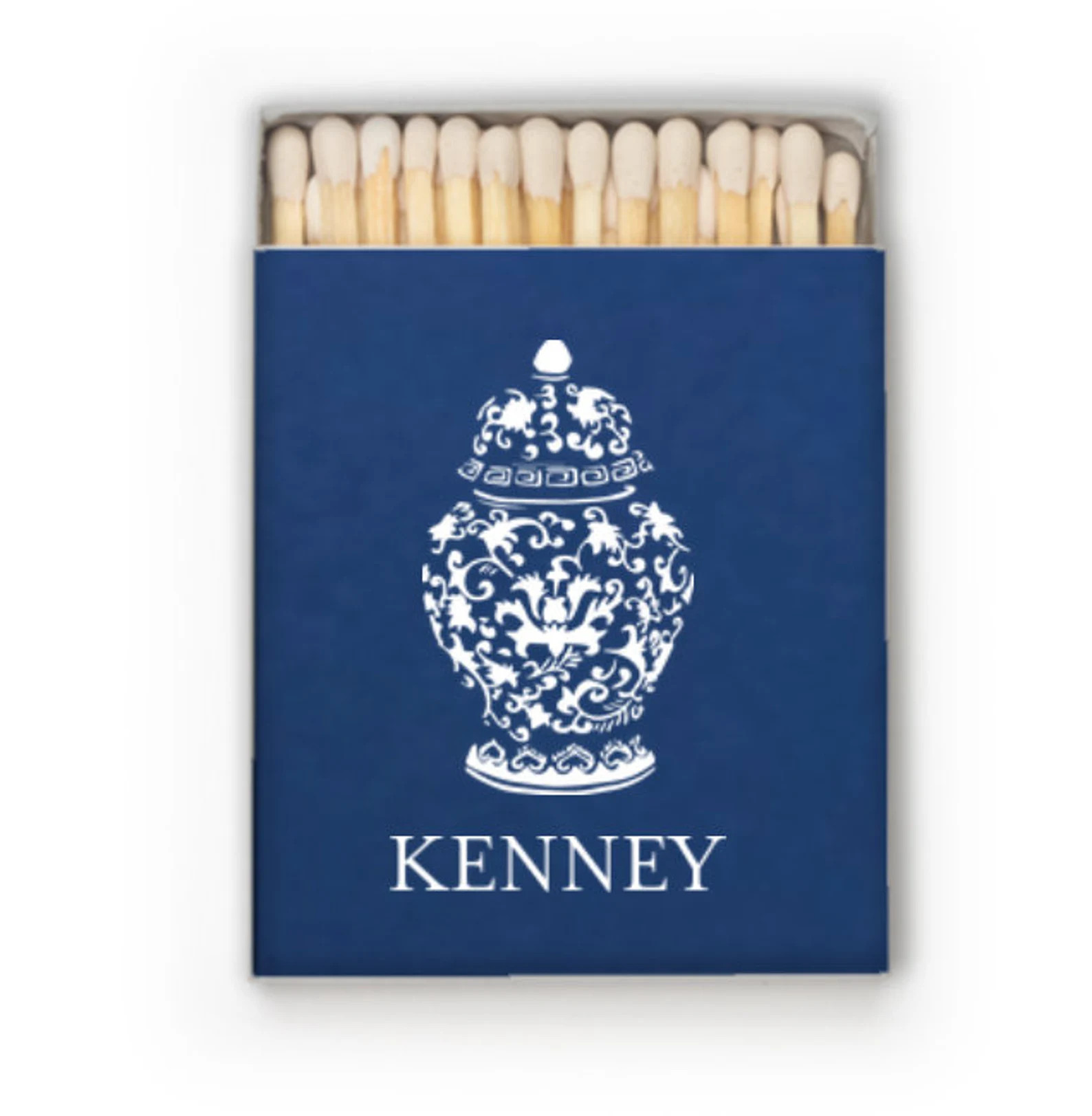 Ginger jar matches, Monogrammed matches, Monogrammed matchbox, Ginger jar print, Personalized mat... | Etsy (US)