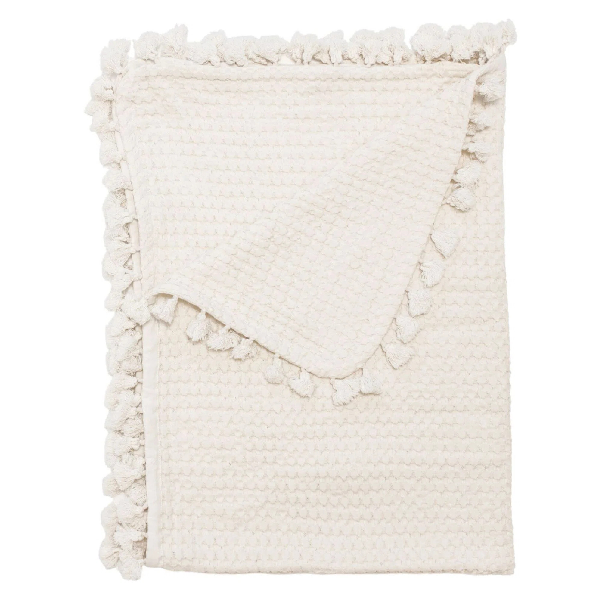 Cream 100% Cotton Muslin Baby Blanket, 36"x36", For Baby Nursery or Stroller by Crane Baby | Wayfair North America