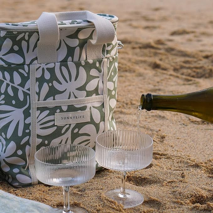 Canvas Drinks Cooler Bag | The Vacay Olive | Amazon (US)