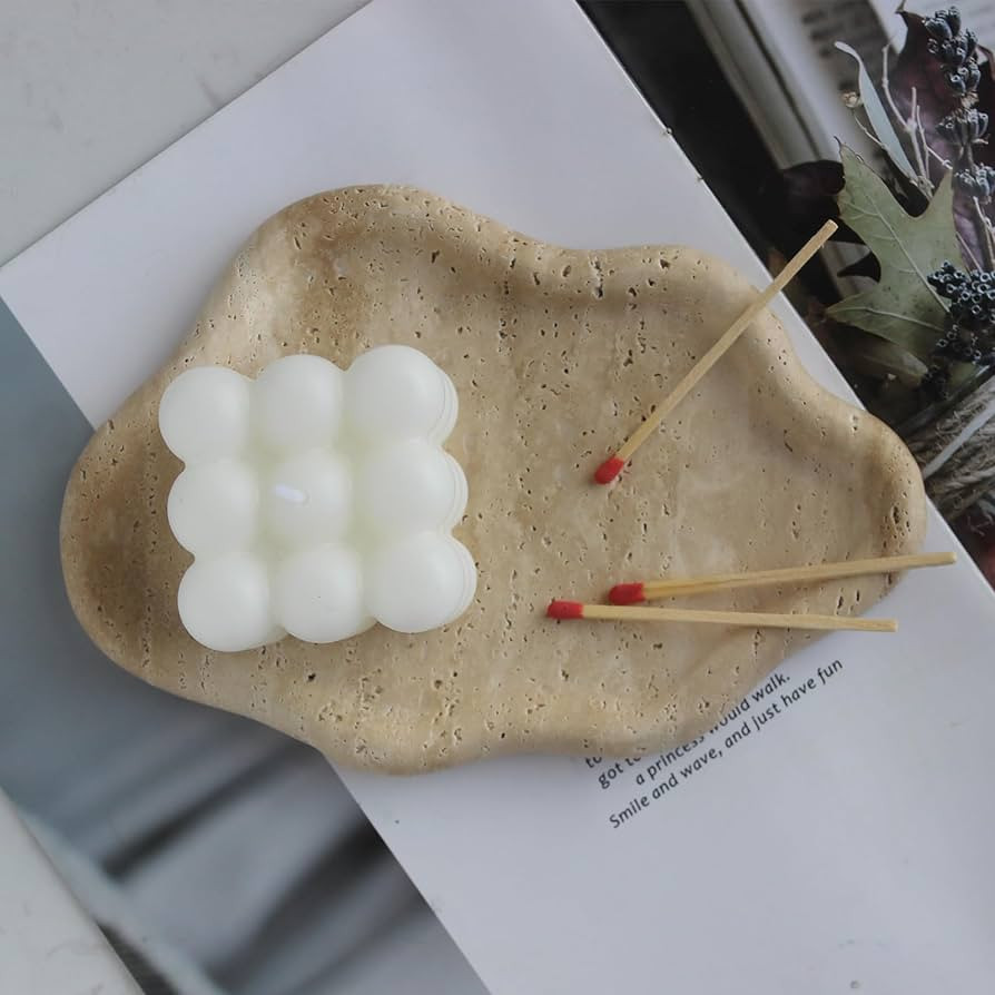Natural Travertine Tray Cloud Shape, Jewelry Dish Trinket Dish, Key Tray for Women Gift Home Déc... | Amazon (US)