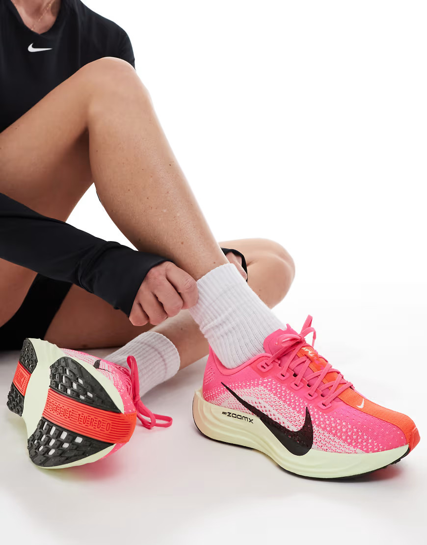 Nike Running Pegasus Plus trainers in pink and green | ASOS (Global)