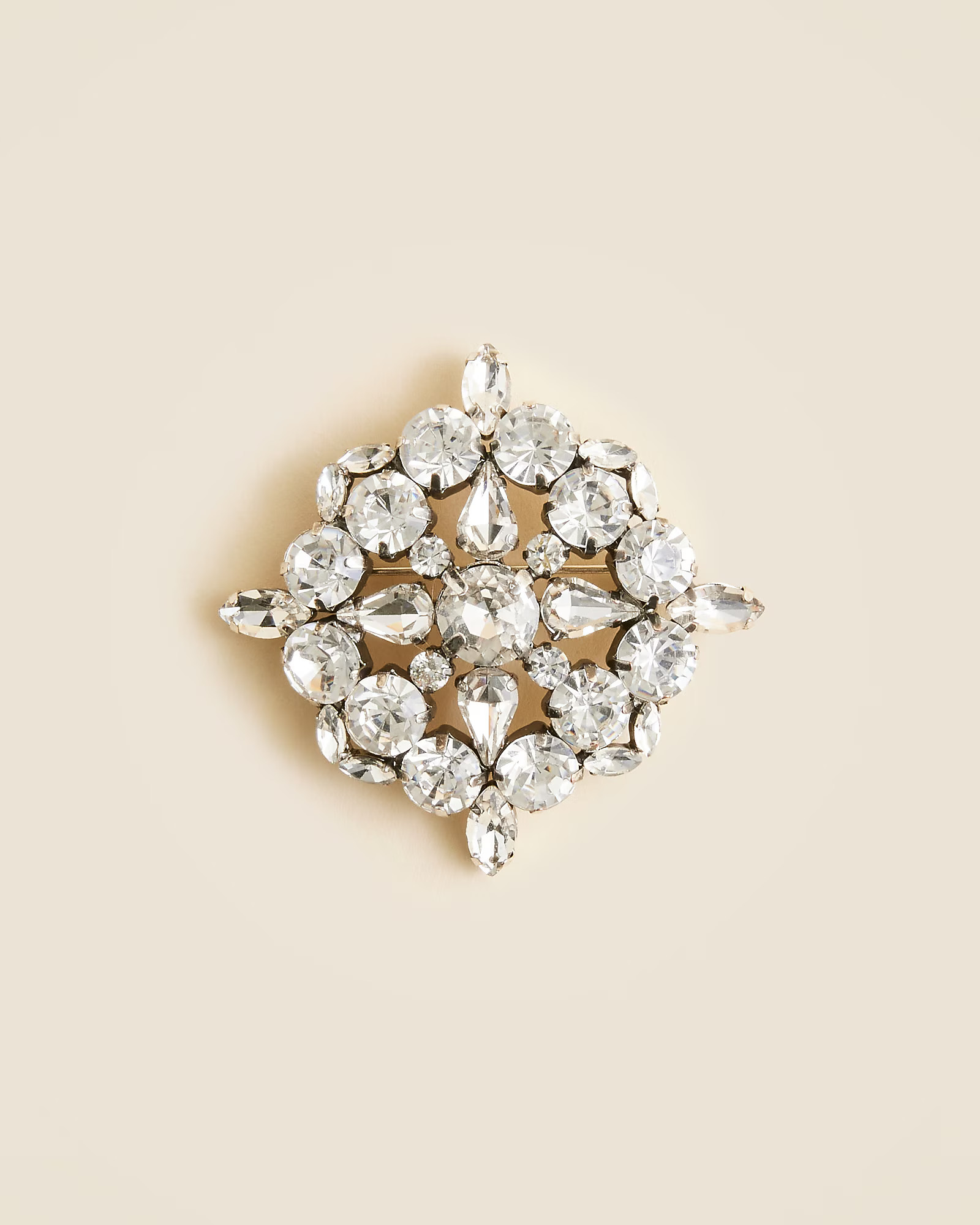 Crystal tudor brooch | J. Crew US