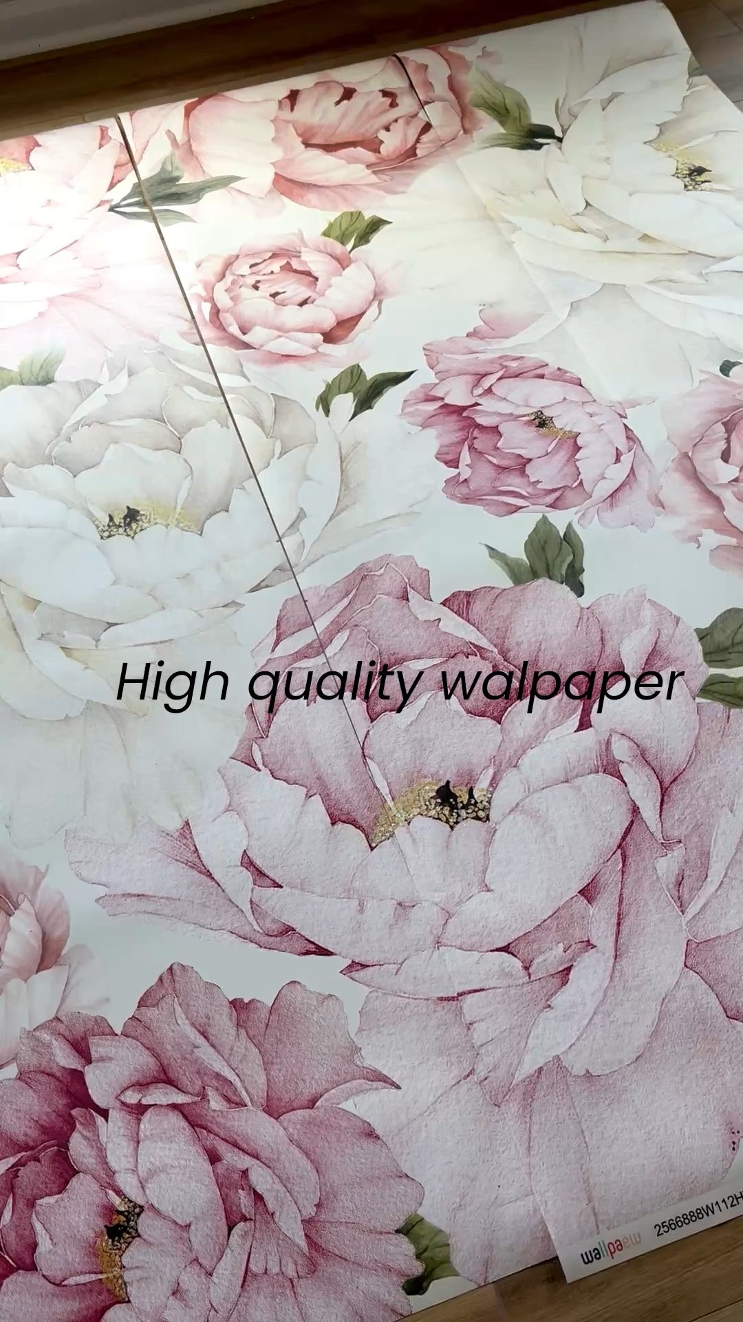 Soft pink and white peony floral wallpaper.  High quality, fabric like material. You will need to purchase adhesive separately.

#LTKHome