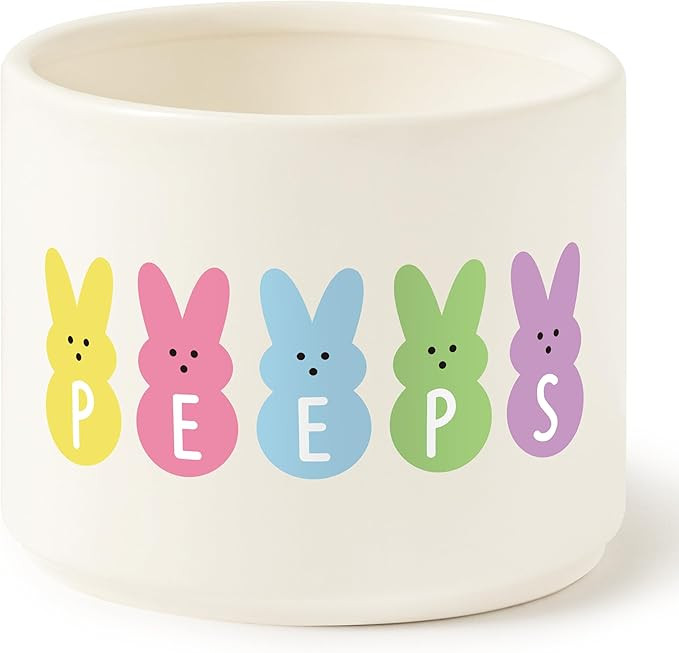 Easter Bunny Candy Dish Cauldron, Rabbit Mini Ceramic Candy Bowl Tiered Tray Decor, Easter Snack ... | Amazon (US)