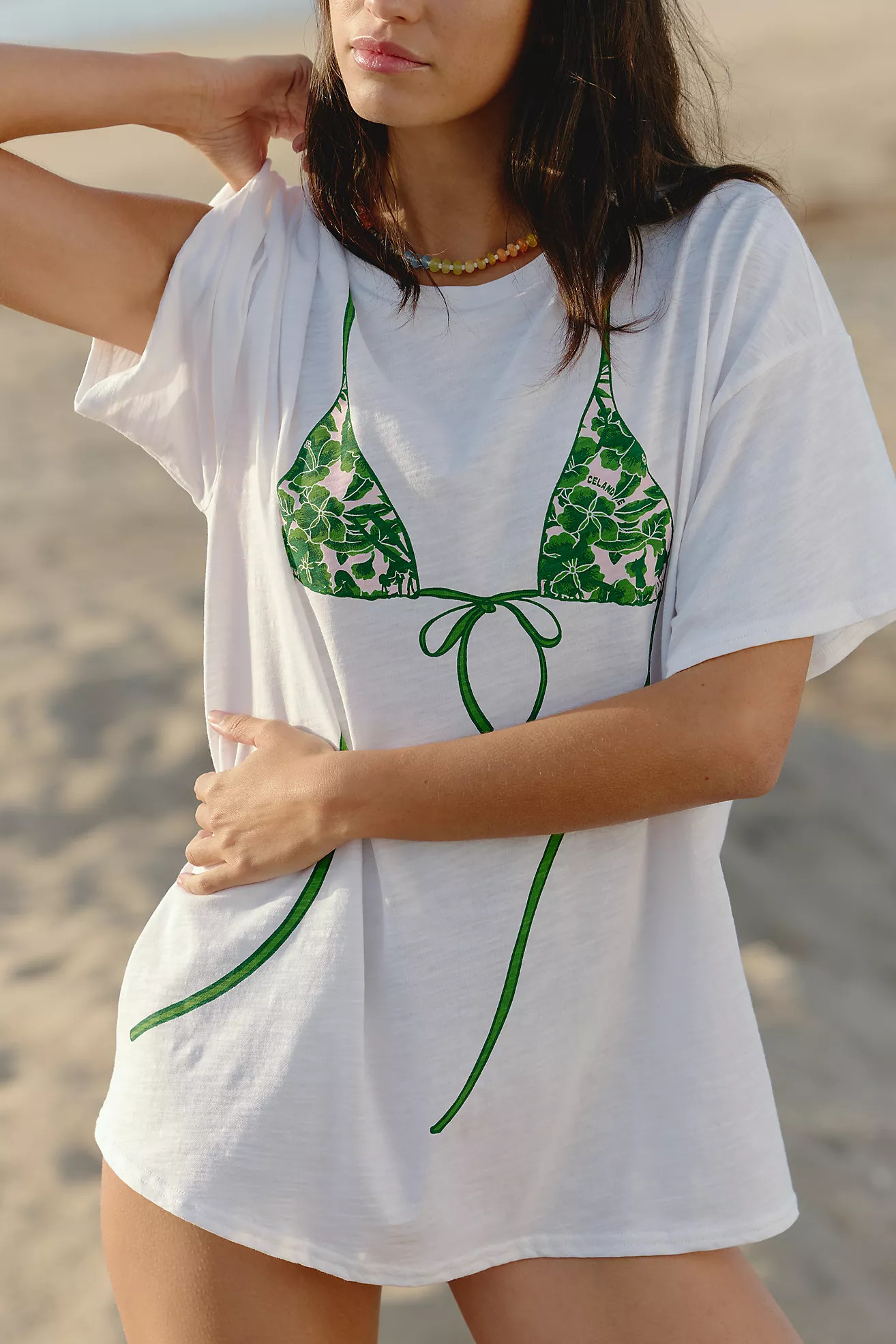 Celandine Boxy Crew-Neck T-Shirt | Anthropologie (US)