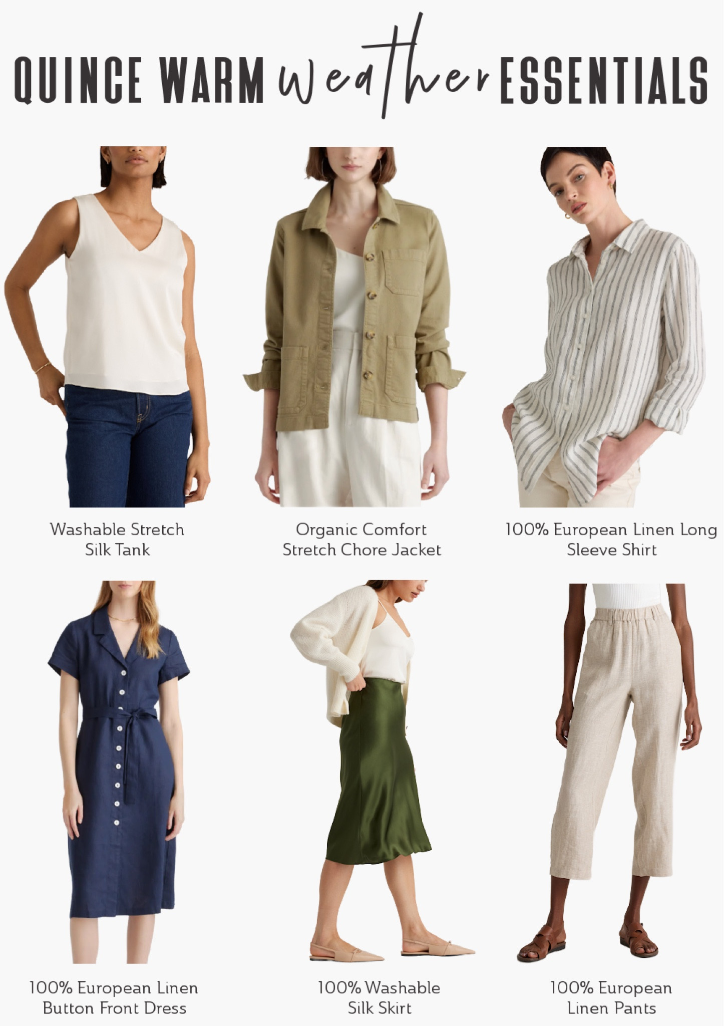 Quince is a go-to for so many readers, thanks to their high-quality yet budget-friendly clothing, ideal for hot weather. 

Check out some of your favorite styles for staying cool and stylish this spring and summer! 

#LTKStyleTip #LTKSeasonal #LTKTravel