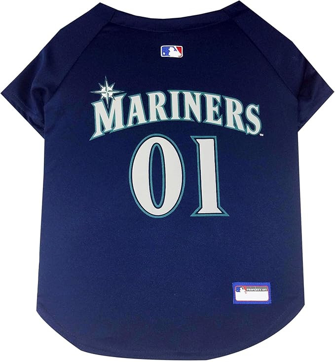 Official MLB Seattle Mariners Pet Jersey for Dogs & Cats, Size XX-Large - Stylish Baseball Jersey... | Amazon (US)