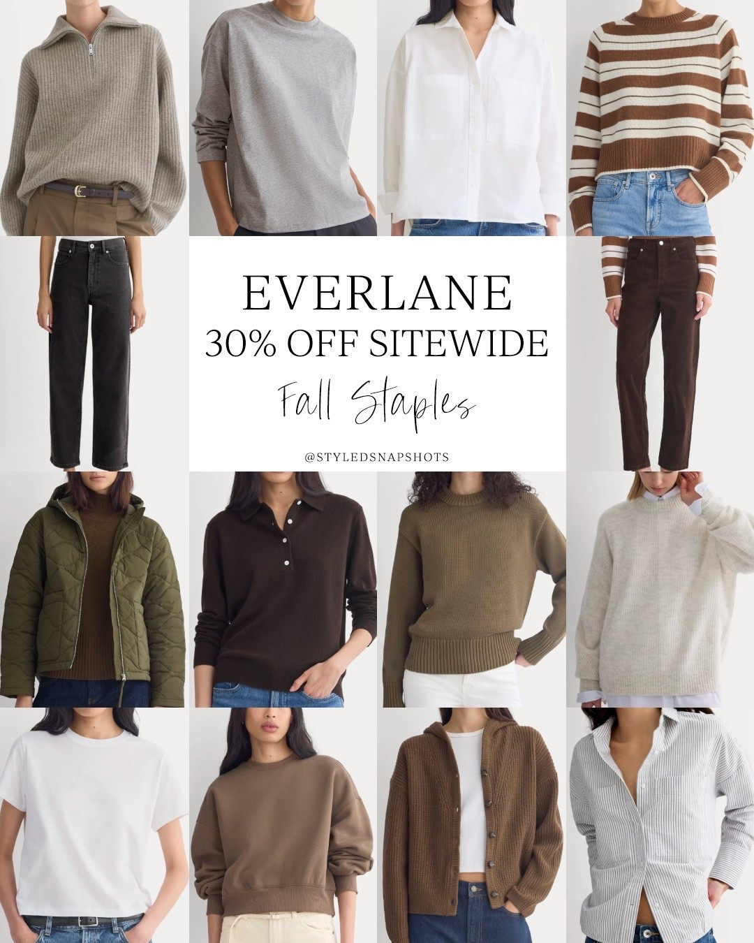Everlane fall staples! 30% off sitewide