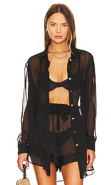 Shani Shemer Jonas Shirt in Black from Revolve.com | Revolve Clothing (Global)