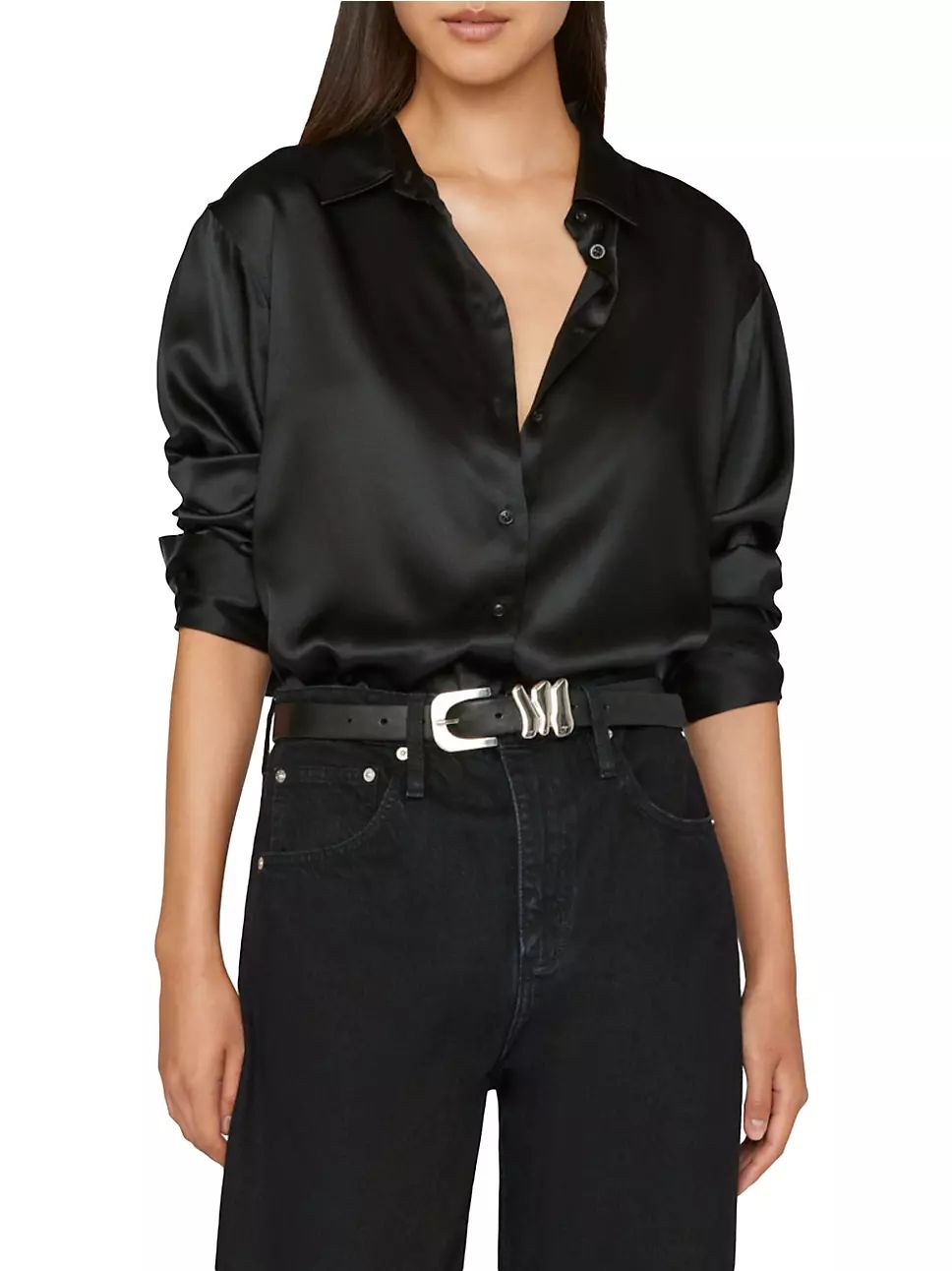 The Standard Silk Button-Up Shirt | Saks Fifth Avenue