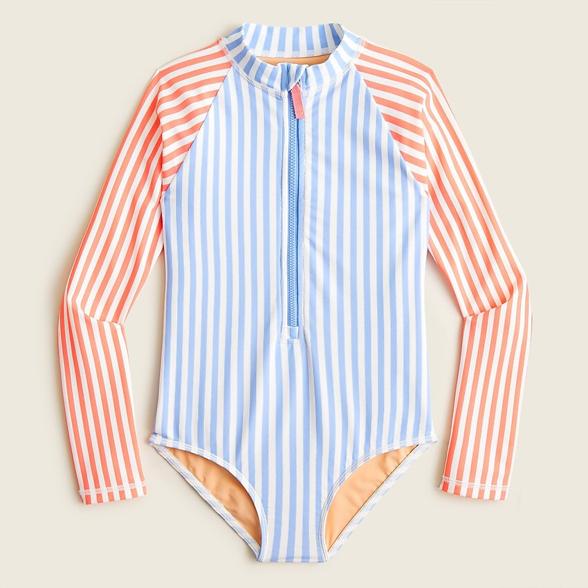 Girls' rash guard one-piece with UPF 50+ | J. Crew US