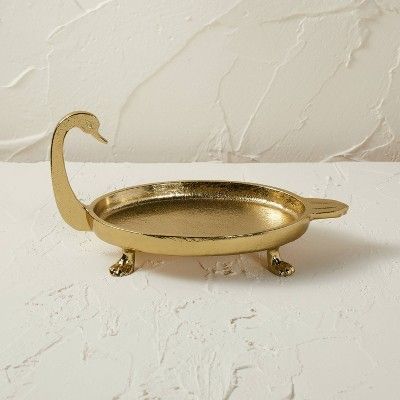 4" x 8" Swan Figurine Decorative Gold - Opalhouse™ designed with Jungalow™ | Target