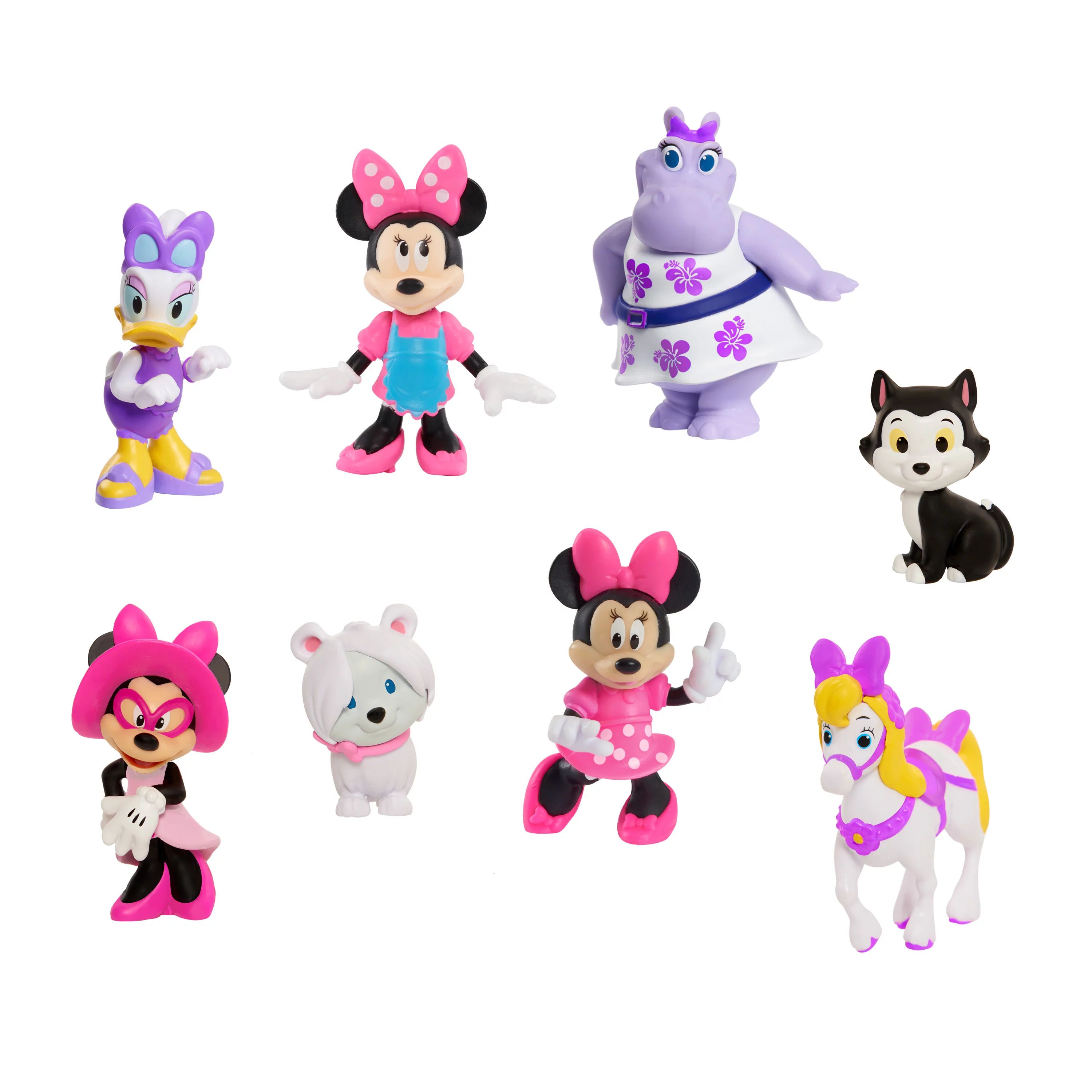 Just Play Disney Junior Minnie Mouse 8-Piece Collectible Figure Set, Preschool Ages 3 up - Walmar... | Walmart (US)