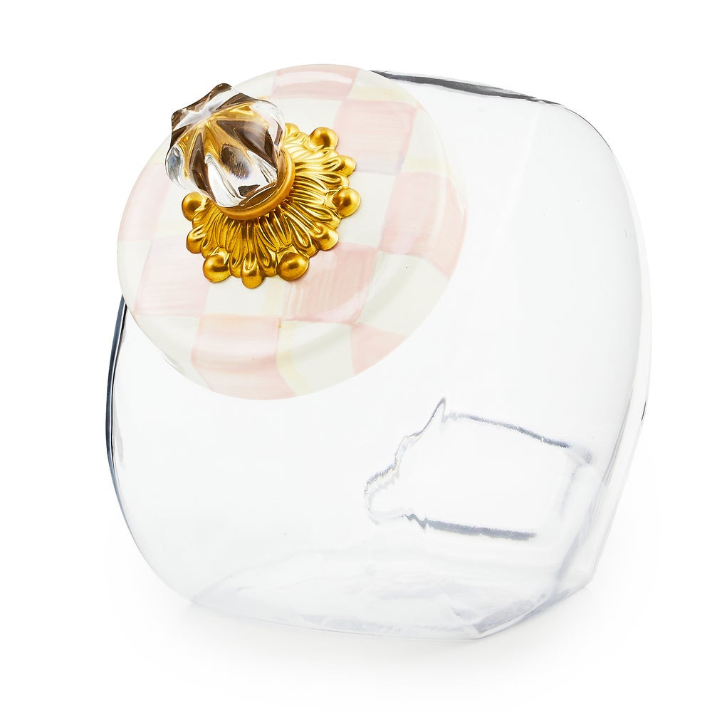 Sweets Jar with Rosy Check Enamel Lid | MacKenzie-Childs