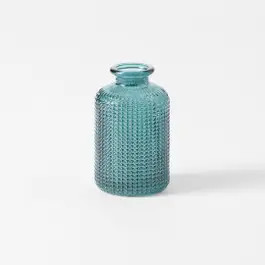 JAZZY_Jazzy Textured Glass Bud Vase / Green | Bed Bath N' Table