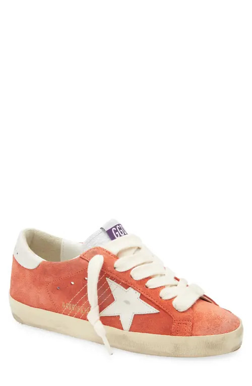 Golden Goose Super-Star Low Top Sneaker in Coral/milk at Nordstrom, Size 37 | Nordstrom