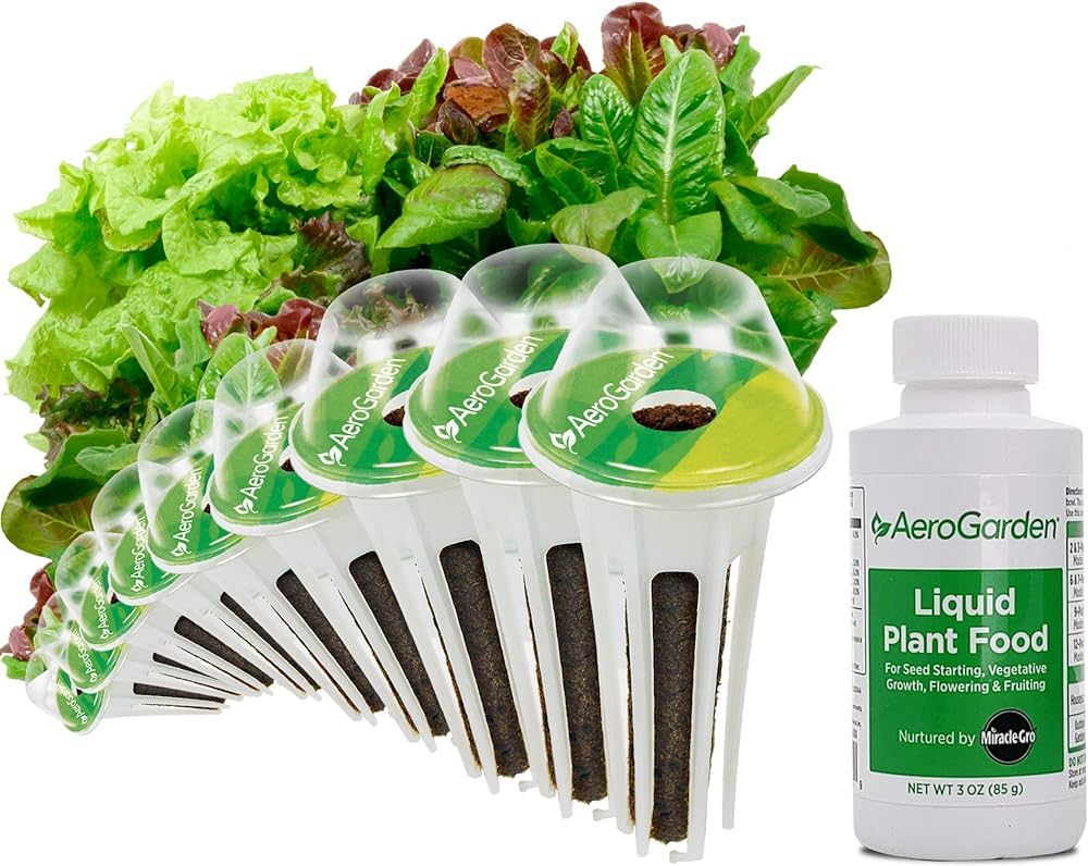 AeroGarden Heirloom Salad Greens Mix Seed Pod Kit - Salad Kit for AeroGarden Indoor Garden, 9-Pod | Amazon (US)