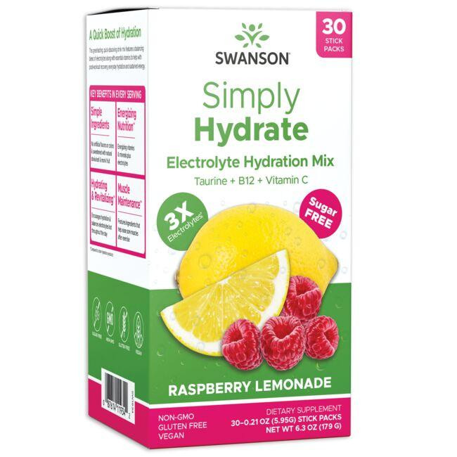 Simply Hydrate Electrolyte Hydration Mix - Raspberry Lemonade | Swanson