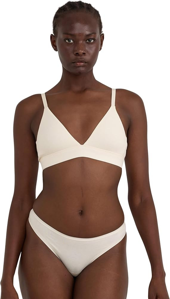 Organic Basics Women's Core Organic Cotton Triangle Bralette | Amazon (US)