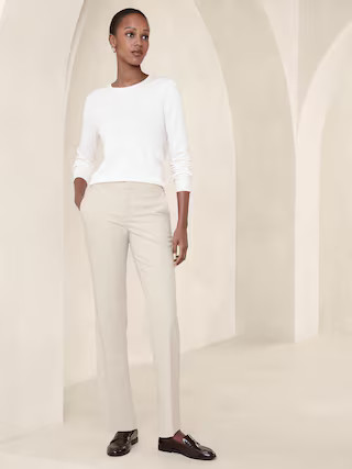 Stretch Twill Ryan Straight Pant | Banana Republic Factory