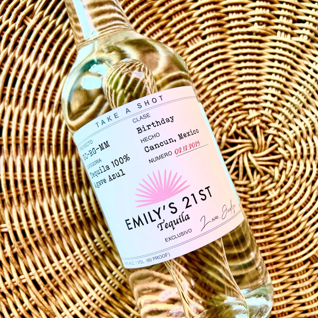 Casamigos Birthday Tequila Label, 21st Birthday Favors, 30th Birthday Tequila, Wedding Tequila, B... | Etsy (US)