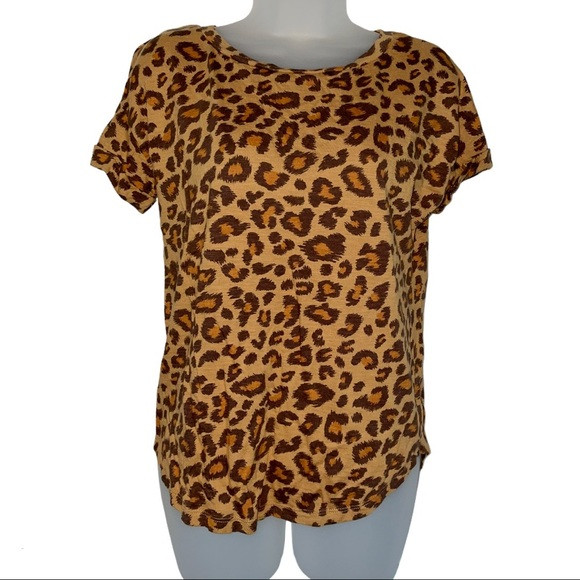 Cheetah Leopard Animal Print Tee T-Shirt Brown | Poshmark