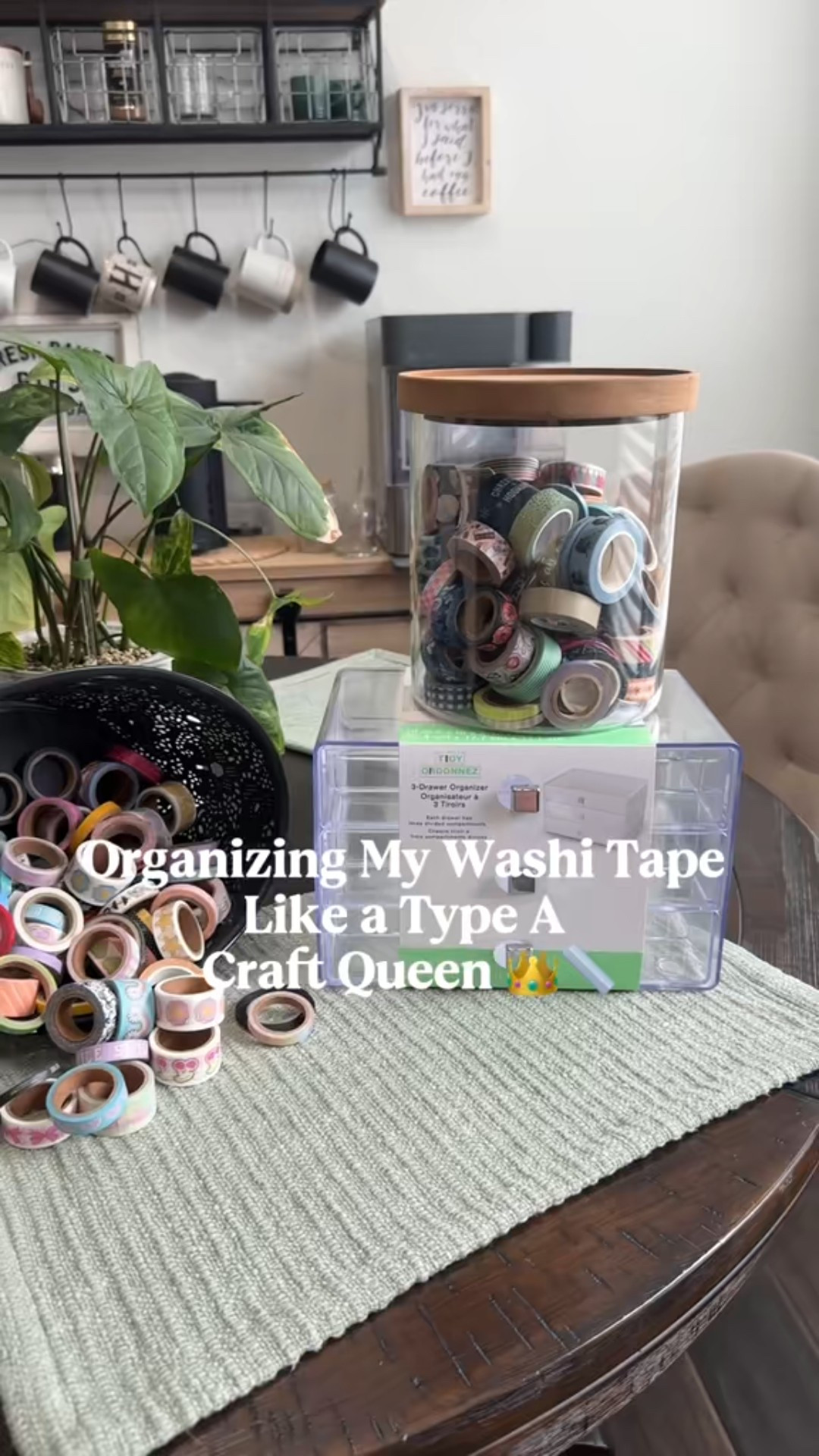 Washi tape is finally organized! #craftroom #washitape

#LTKFindsUnder100 #LTKHome #LTKSaleAlert