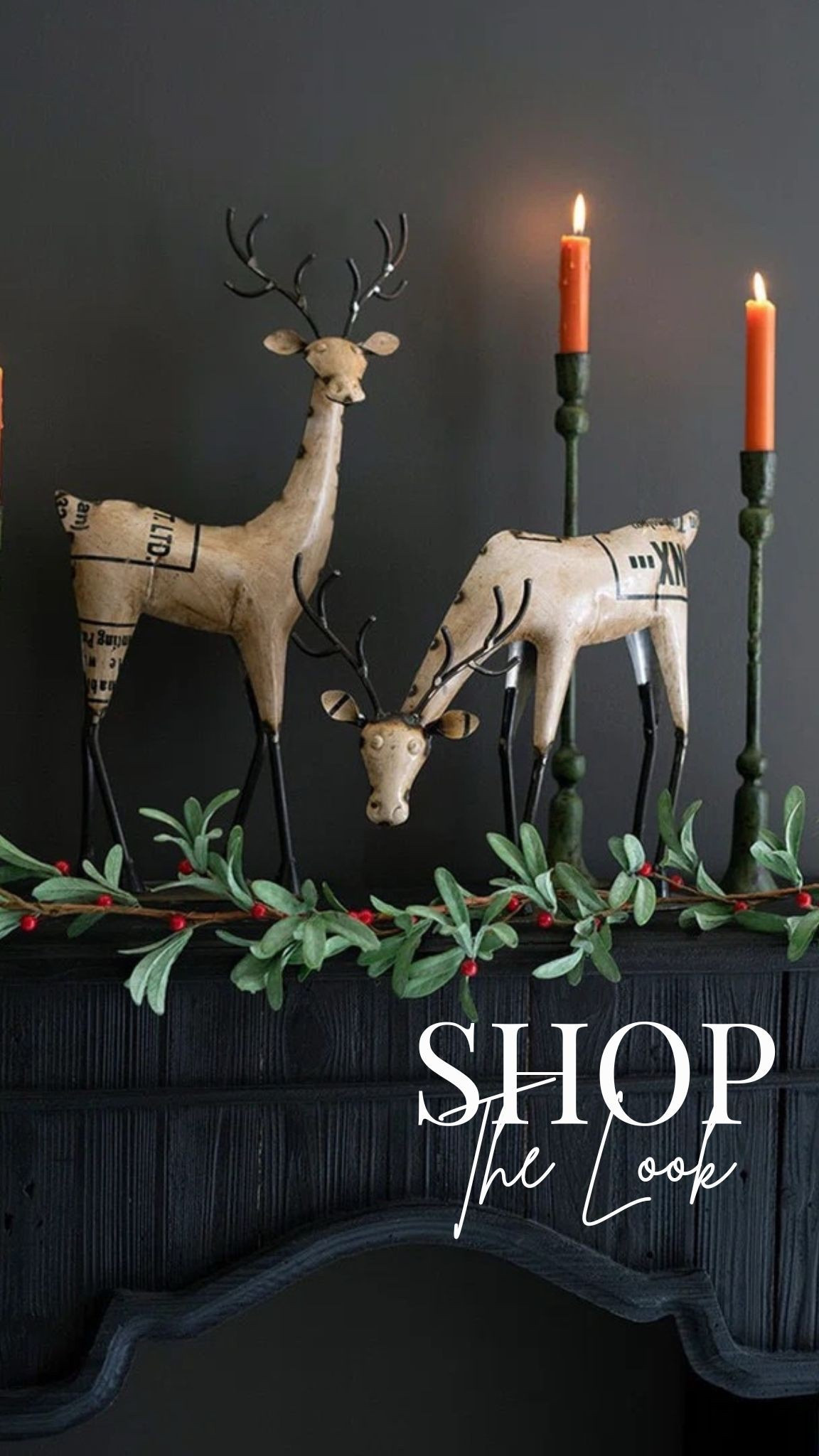 Adorable reindeer Christmas decor for your mantel, shelf or coffee table. I love the rustic/industrial modern farmhouse vibes these have! 

#christmas #home #decor #gift 

#LTKHoliday #LTKSeasonal #LTKHome