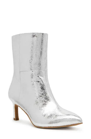 DV by Dolce Vita Gradie Kitten Heel Boot in Silver at Nordstrom Rack, Size 5.5 | Nordstrom Rack