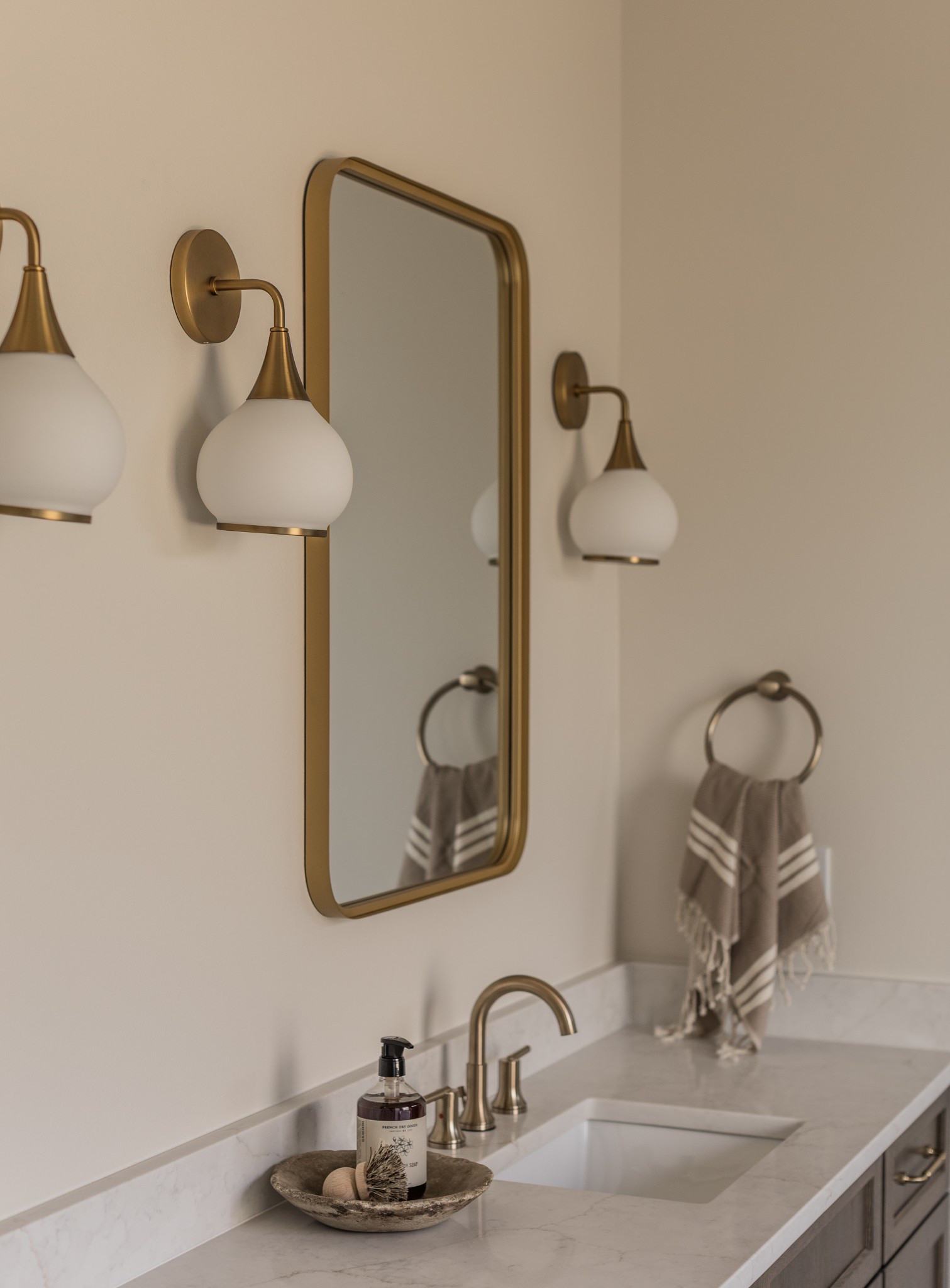 Shop the master bathroom! Sconces, hardware, mirror 

#LTKFindsUnder100 #LTKHome #LTKStyleTip