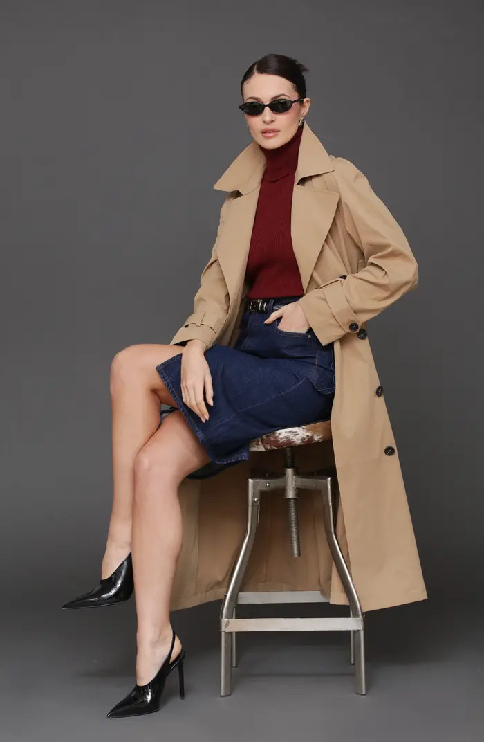 Avec Les Filles Oversize Lightweight Trench Coat | Nordstrom | Nordstrom