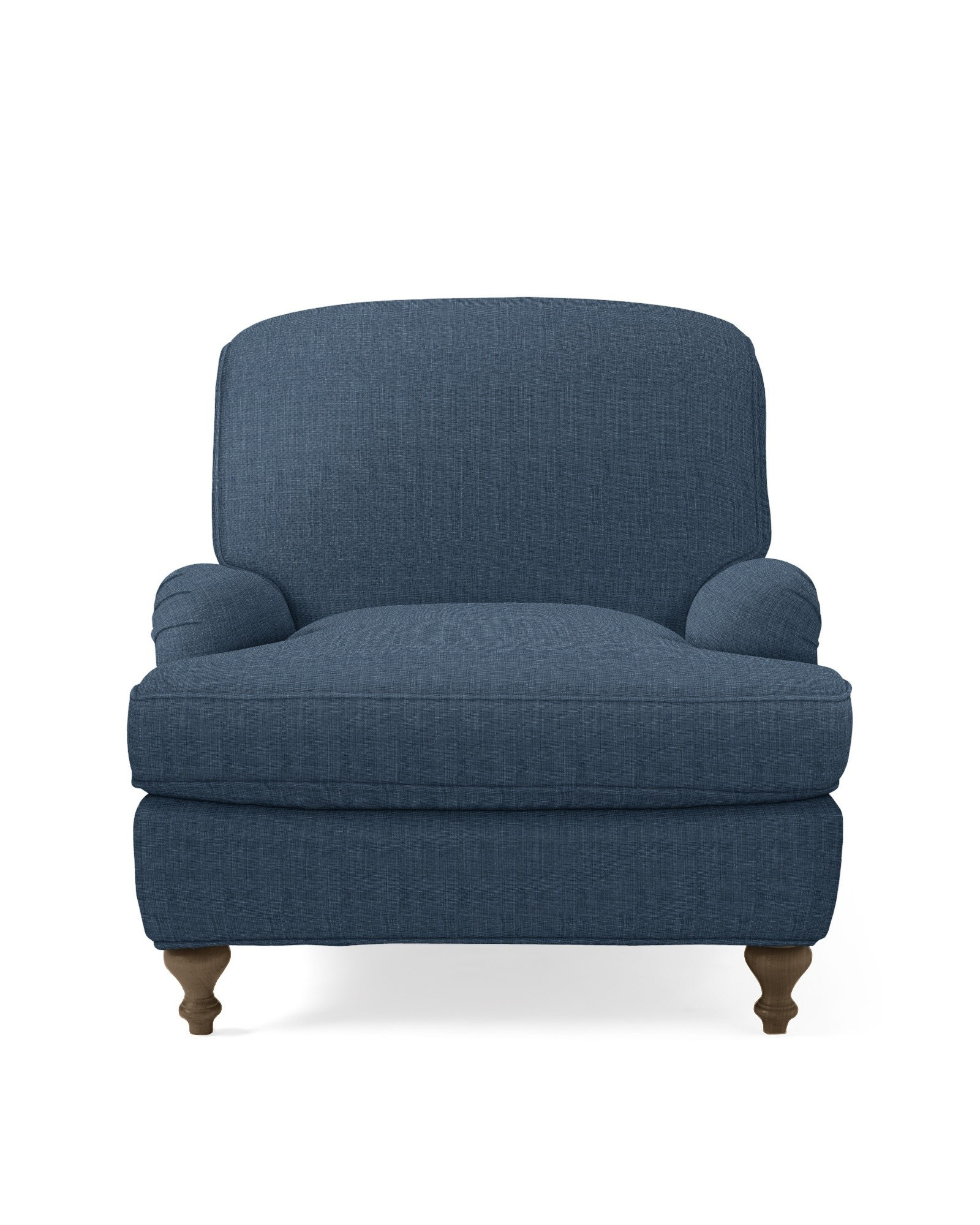 Miramar Chair - Indigo Washed Linen | Serena and Lily