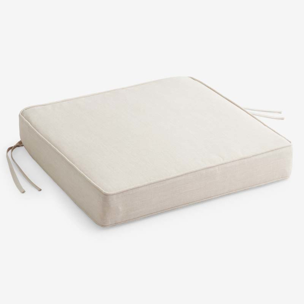 Replacement Boxed Edge Chair Cushion - Pumice, 21 in. x 19 in. | The Company Store