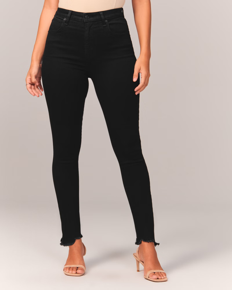 Curve Love High Rise Super Skinny Ankle Jeans | Abercrombie & Fitch (US)