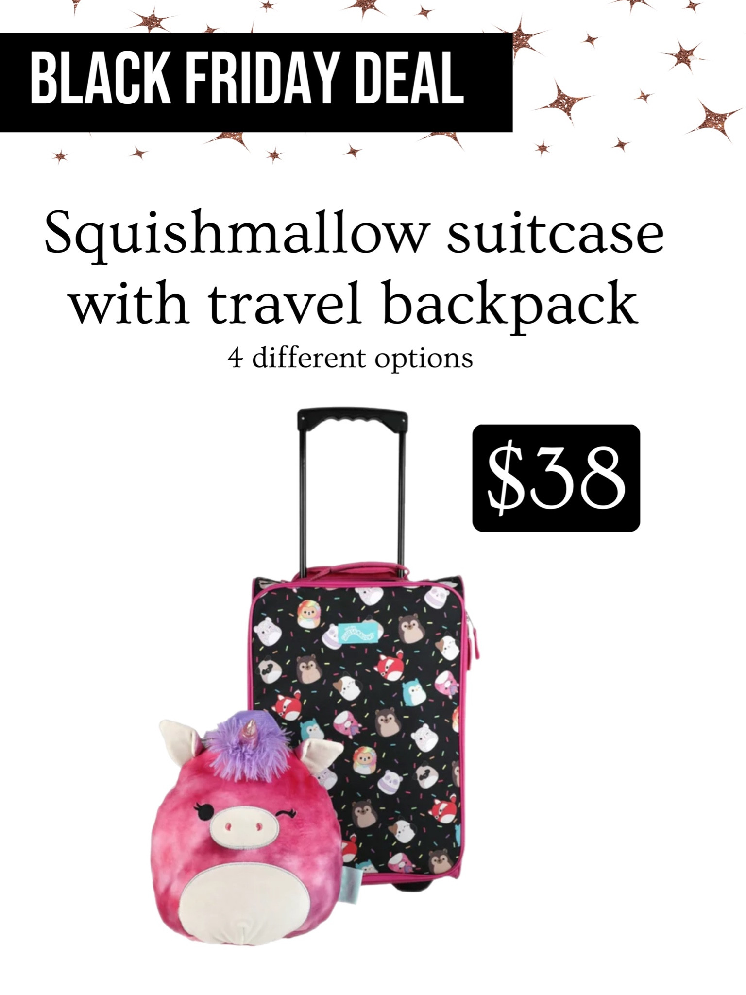 Squishmallow suitcase and backpack 

#LTKGiftGuide #LTKCyberweek #LTKkids