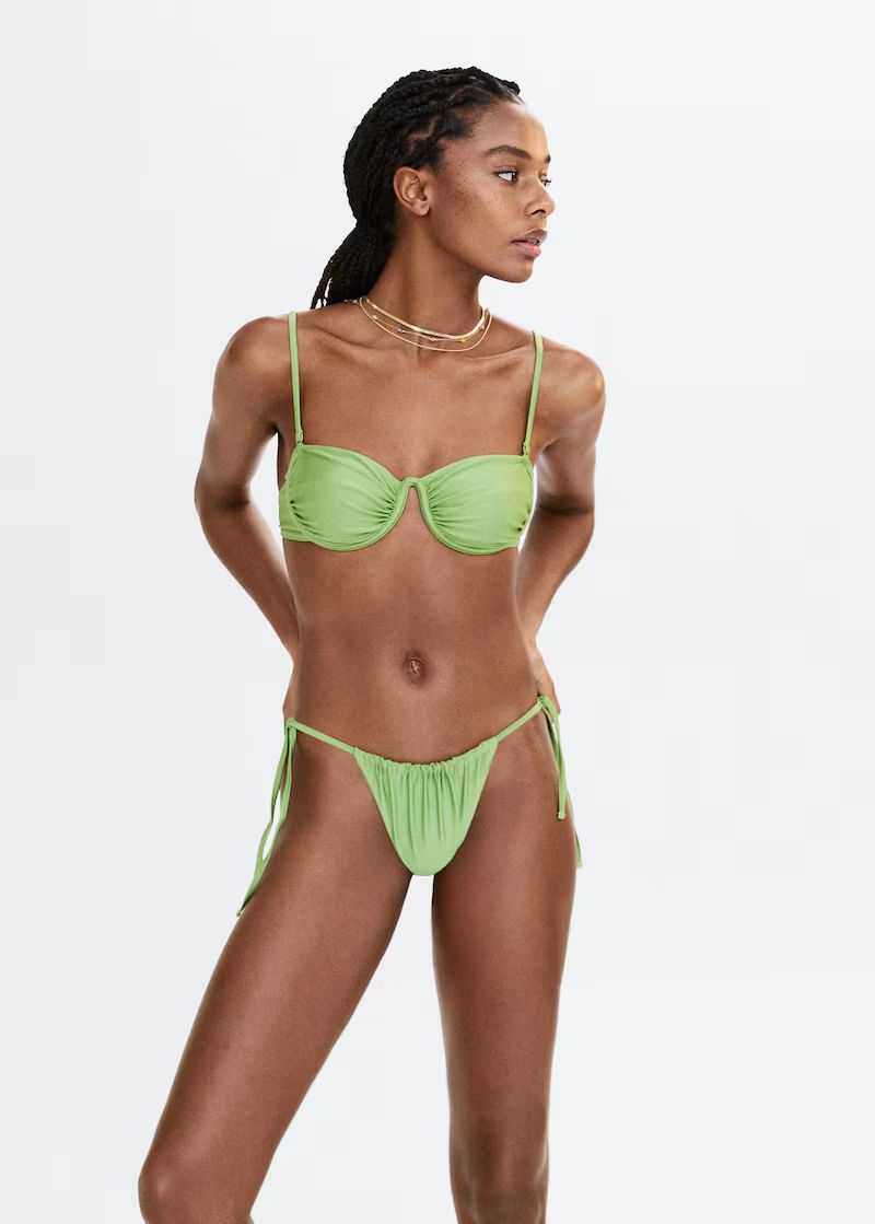 Brazilian bikini panties glitter | MANGO (US)