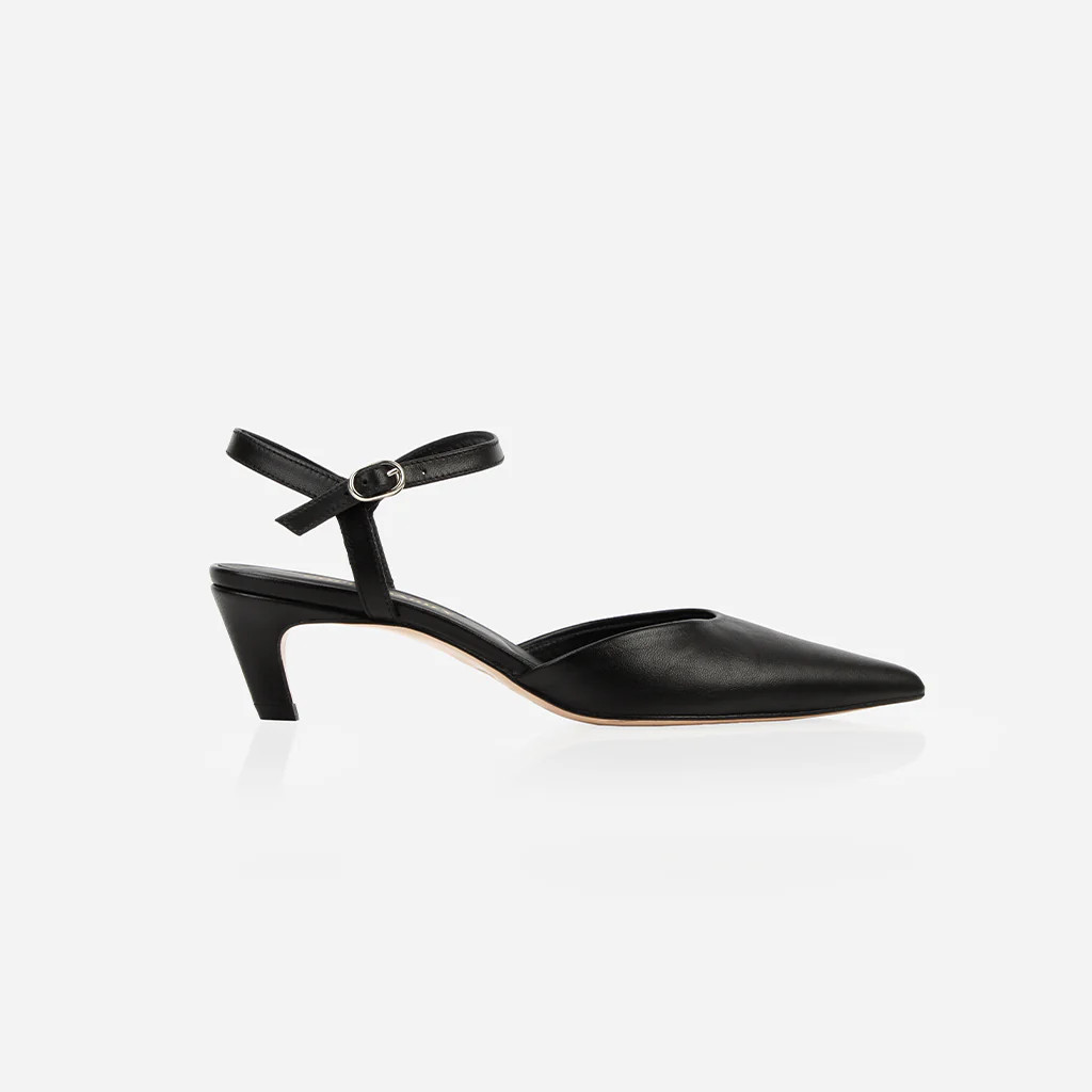 The Claire Kitten Heel Black | Poppy Barley
