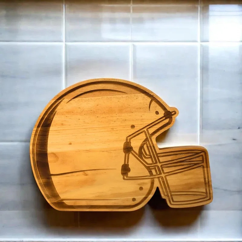 Football Helmet Wood Board - 11.25" x 15" | Wayfair North America