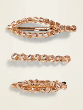 Mixed-Shape Hair Clips 3-Pack for Women | Old Navy (US)