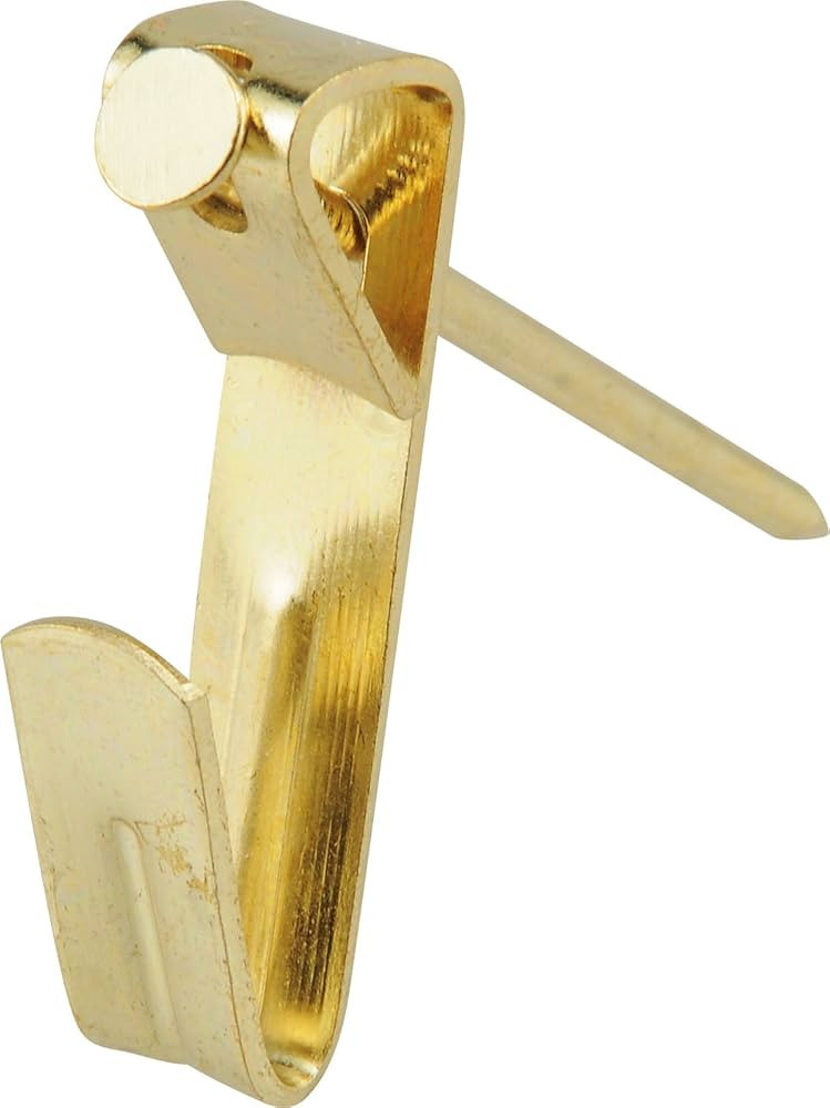 Hillman 122310 Brass Conventional Picture Hanger 2 Pack 100lb | Amazon (US)
