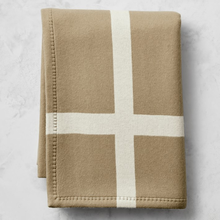 Cashmere & Wool Equestrian Throw | Williams-Sonoma