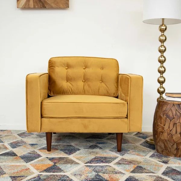 37.5'' Wide Velvet Armchair | Wayfair North America