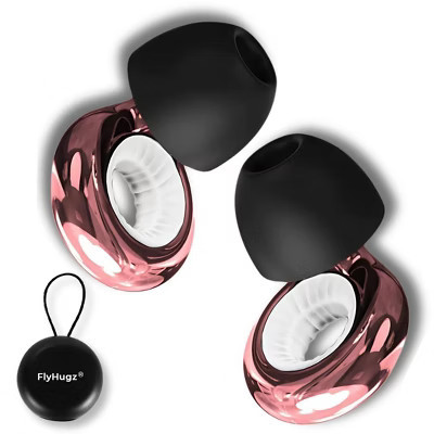 FlyHugz® Noise Reducing Travel Earplugs 2.0 Pink One Size | Target