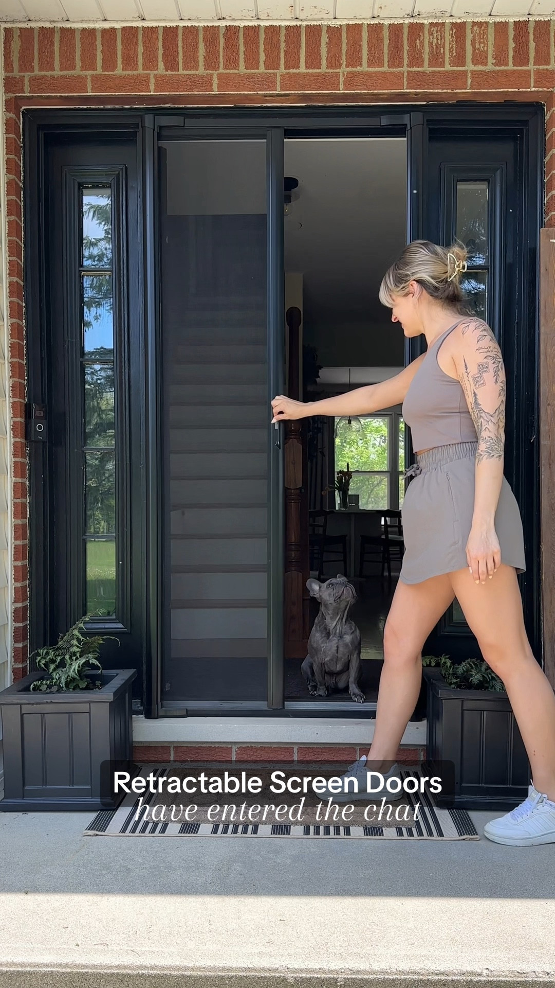 Fresh breeze without compromising your entryway 💨🙌🏼☀️

#outdoordiy #homedepotfinds #diyhome #summerfinds 

#LTKSeasonal #LTKHome #LTKSaleAlert