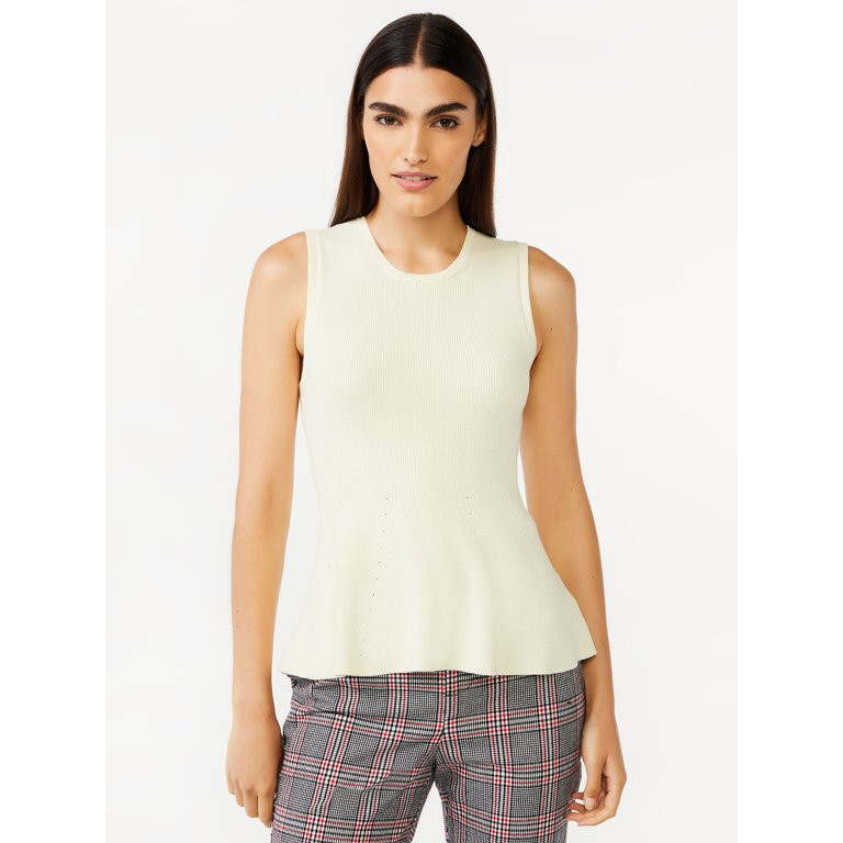 Free Assembly Women’s Sleeveless Sweater Shell | Walmart (US)