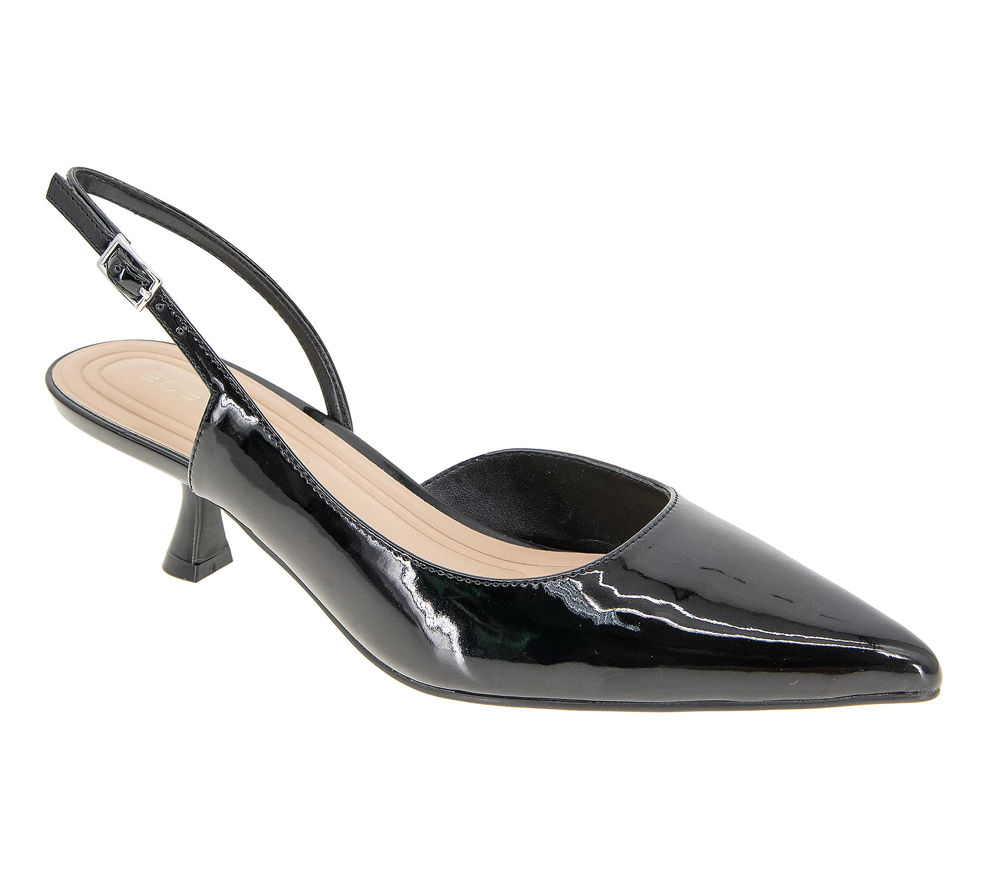 BCBGeneration Kittie-2 Slingback Kitten Heel Pu mp | QVC
